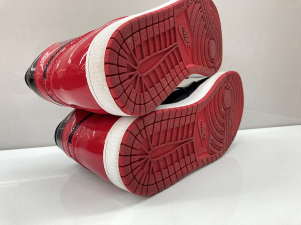 ナイキ NIKE 21年製 AIR JORDAN 1 RETRO HIGH OG PATENT BRED エア ジョーダン レトロ ハイ パテント ブレッド AJ1 シューズ 赤 黒 555088-063 メンズ靴 スニーカー ブラック 28.5cm 104S-995