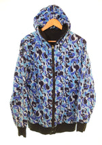 アベイシングエイプ A BATHING APE BABY MILO リバーシブル ジップアップパーカー サル  パーカ ブラック Mサイズ 103MT-3243