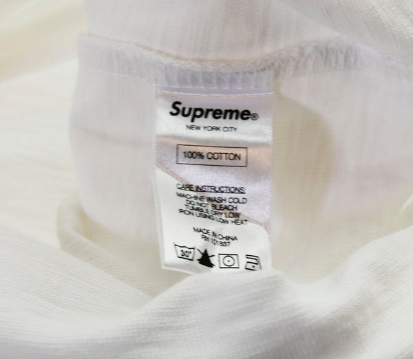 シュプリーム SUPREME ロゴ プリント 半袖Tシャツ 白 Tシャツ プリント ホワイト Sサイズ 103MT-247