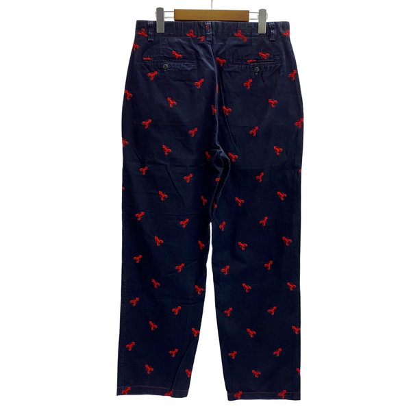 【曜日割引対象外】 ポロラルフローレン POLO RALPH LAUREN 90's ロブスター刺繍 コーデュロイパンツ USA製 ボトムスその他 ネイビー 32/32サイズ 201MB-1188 VB