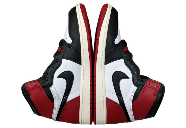 ナイキ NIKE 24年製 AIR JORDAN 1 RETRO HIGH OG BLACK TOE REIMAGINED エア ジョーダン レトロ ハイ ブラック トゥ リイマジンド AJ1 つま黒 白 赤 黒 DZ5485-106 メンズ靴 スニーカー ブラック 27.5cm 104S-717