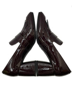 ファビオルスコーニ FABIO RUSCONI GIADA300 ソフトエナメル チャンキーヒール レディース靴 パンプス ワインレッド 37 23.5cm 601sh-5