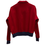 【曜日割引対象外】 ヴィンテージ vintage 40's BRENT ウール プルオーバー ポロシャツ スウェット レッド Lサイズ 201MT-4576 VB