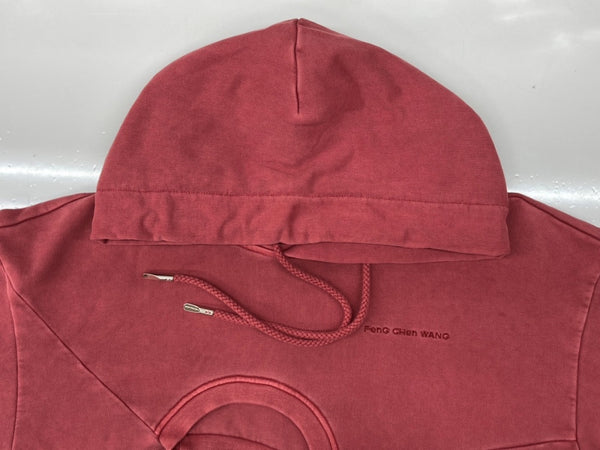 フェンチェンワン Feng Chen Wang 23AW 3 IN 1 TIE-DYE HOODIE プルオーバー フーディー パーカー パッチワーク トレーナー 赤 FMF16HD03 パーカ ロゴ レッド Mサイズ 104MT-1966