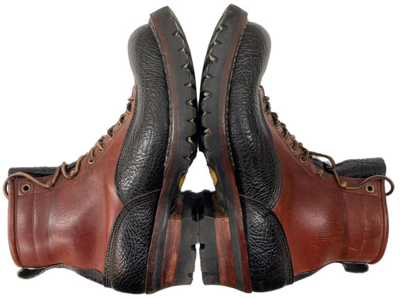 ホワイツブーツ WHITE'S BOOTS SMOKE JUMPER Red Dog スモーク ジャンパー 2トーン Vibramソール レースアップ 革靴 茶 黒 メンズ靴 ブーツ ワーク ブラウン サイズ 10 1/2E 104S-770