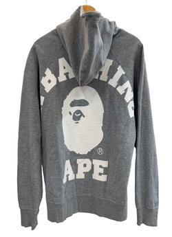 ア ベイシング エイプ  A BATHING APE パーカー プルオーバー 001ppd801004x パーカ ロゴ グレー XXLサイズ 201MT-2514