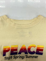 ダイリク DAIRIKU 21SS PEACE Vintage Long Sleeve Tee ピース ヴィンテージ ロングスリーブ Tシャツヴィンテージ加工 長袖 黄 21SS C-5 ロンT 刺繍 イエロー フリーサイズ 104MT-1087