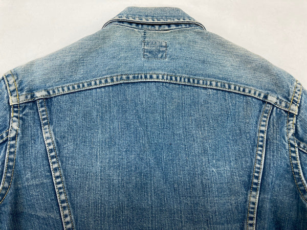 リー Lee 60's 60年代 101-J Vintage Denim Jacket ヴィンテージ デニム Gジャン 四角黒タグ 青 サイズ 34 ジャケット 無地 ブルー 104MT-985