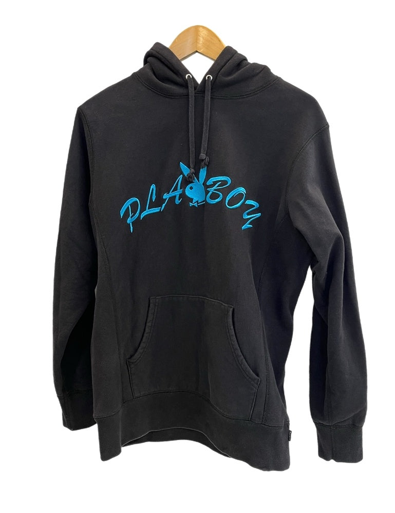 シュプリーム プレイボーイ playboy レザーフーデット ジャケット