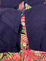 サンサーフ SUN SURF HAWAIIAN SHIRT ハワイアン シャツ アロハシャツ オープンカラー 開襟 半袖 ENCHANTING WATERFALLS 紺 M32181 B 半袖シャツ 花・植物 ネイビー Sサイズ 104MT-1746