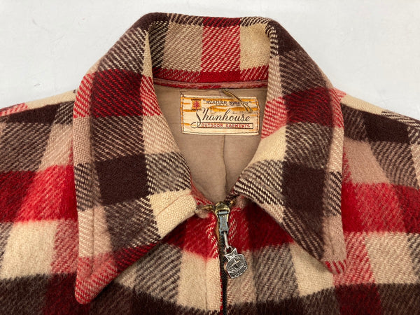 ヴィンテージ vintage 40's～ 40年代 Shanhouse ブロックチェック ウール カバーオール スポーツジャケット アウター片ツメ CROWN バネクラウン  サイズ不明 ジャケット チェック マルチカラー 104MT-1042