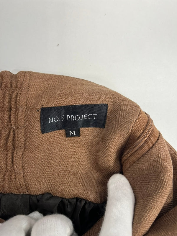 ノスプロジェクト NO.S PROJECT バイオリンスカート ハイウェスト フレア スカート ブラウン Mサイズ 101LB-20