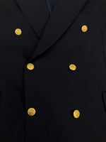 ブルックスブラザーズ Brooks Brothers 紺ブレ 金ボタン ダブルブレスト テーラードジャケット ブレザー 背抜き 日本製 44REG ジャケット ネイビー 101MT-5133