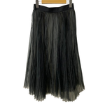 ハイク HYKE 18SS オーガンジープリーツスカートロングスカート 181-14046-013 スカート ブラック 201LB-110