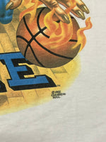 US US古着 90s 90's CARIBBEAN SOUL ©1992 DUKE GREAT BALLS OF FIRE 袖裾シングルステッチ USA製 MADE IN USA Tシャツ プリント ホワイト Mサイズ 101MT-2529