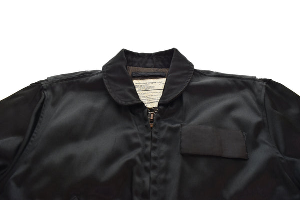 US US古着 80s CWU-55P Titan cloth Made in USA 80's タイタンクロス USA製 SCOVILLジッパー IDEALジッパー MIL-J84573 ジャケット ブラック Sサイズ 103MT-2990