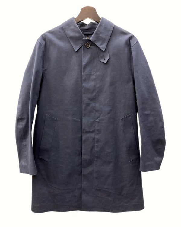 マッキントッシュ MACKINTOSH INK BONDED COTTON SHORT COAT ボンディド コットン ショート コート ステンカラー 紺 サイズ 40 コート 無地 ネイビー 104MT-503