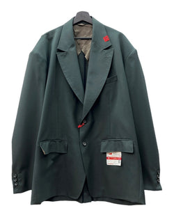 メゾンミハラヤスヒロ Maison MIHARA YASUHIRO 21SS OVERSIZED WOOL JACKET オーバーサイズ ウール ジャケット MMY テーラード ブレザー 灰 A06JK031 サイズ 46 ジャケット ロゴ グレー 104MT-2121