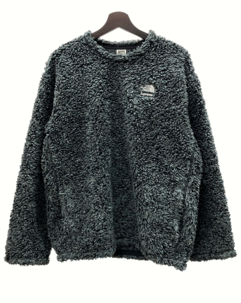 ザノースフェイス THE NORTH FACE × Supreme シュプリーム 23SS HIGH PILE FLEECE PULLOVER ハイ  パイル フリース プルオーバー 灰色 NT02307I スウェット ロゴ グレー Sサイズ 104MT-656 | 古着通販のドンドンサガール