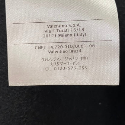ヴァレンティノ VALENTINO  VLTNグリットプリントオーバーサイズTシャツ RV0MG01UUVC Tシャツ ブラック Lサイズ 201MT-3352