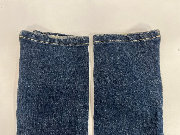 ダイア d.i.a JEANS 平成ギャル スキニージーンズ 裾ファスナー ダメージ加工  デニム ネイビー 26インチ 101LB-22