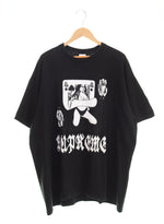シュプリーム SUPREME 19AW Queen Tee クイーンTシャツ トランプ柄 ビッグロゴ XL Tシャツ ブラック 103MT-2726