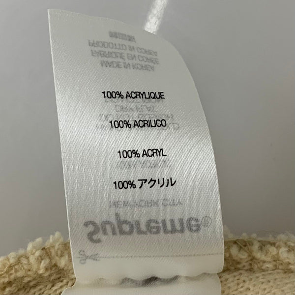 【中古】シュプリーム SUPREME Geo BeanieTan ビーニー 帽子 メンズ帽子 ニット帽 ブラウン 201goods-736