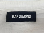 ラフシモンズ RAF SIMONS 18AW OUTER SPACE 半袖 カットソー クルーネック バックプリント スター 星 コットン MADE IN ITALY イタリア製 WHITE 白  182.125 19000-00010 Tシャツ ロゴ ホワイト Sサイズ 104MT-1814