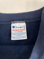 チャンピオン Champion 90s～ ヴィンテージ vintage 刺繍タグ リバースウィーブ REVERSE WEAVE US古着 USA製 カレッジプリント DELAWARE XL スウェット ネイビー LLサイズ 101MT-3466