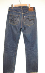 エヴィス EVISU カモメ 革パッチ デニムパンツ 34✕35 デニム ブルー 34 103MB-584