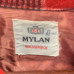 【曜日割引対象外】 ヴィンテージ vintage 50's 50s 50年代 MYLAN オープンカラーボックスシャツ 長袖シャツ レッド 201MT-3571 VB