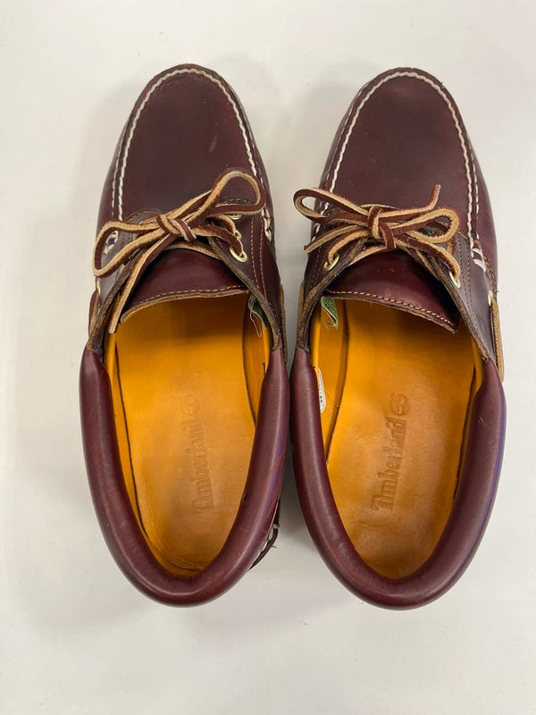 ティンバーランド Timberland HS 3 EYE LUG BURGUNDY スリーアイ クラシックラグ バーガンディ モカシンシューズ 50009 メンズ靴 モカシン ワインレッド サイズ9(参考サイズ約27cm) 101sh-2385