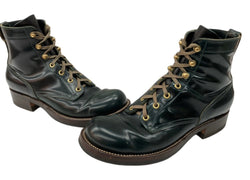 ローリングダブトリオ ROLLING DUB TRIO Plain toe boot 6inch プレーン トゥ ブーツ 6インチ ROOTS PT 革靴 レースアップ シューズ US7 緑 RDT-BF10 メンズ靴 ブーツ カントリー グリーン 25cm 104S-760