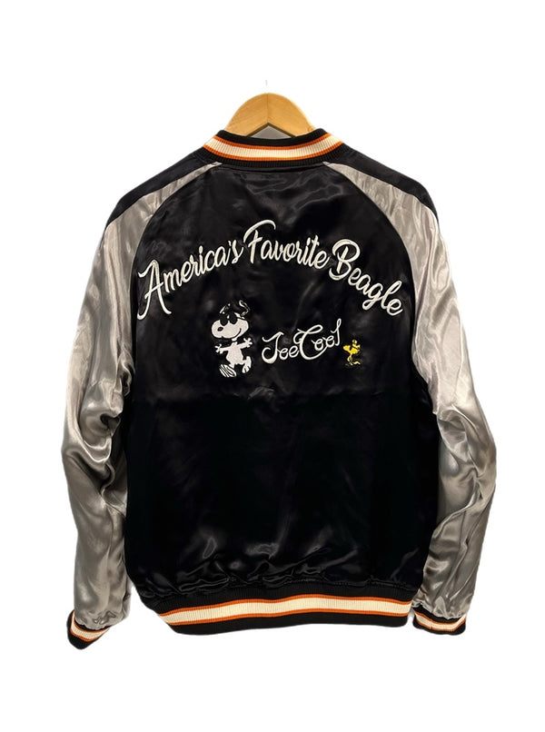 フラッグスタッフ FLAG STUFF SNOOPY スヌーピー 刺繍 リバーシブル スカジャン フラッグスタッフ チョッパー バイク ウッドストック 403953 ジャケット ネイビー Lサイズ 101MT-5386