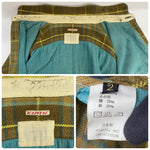 【曜日割引対象外】 キャピタル KAPITAL チェック ネルシャツ リメイク 長袖シャツ 黄色 2サイズ 201MT-3882 VB