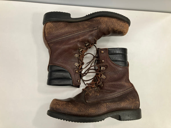レッドウィング RED WING 90'S 90年代 Irish Setter 859-2 半円緑タグ スーパーソール アメリカ製 MADE IN USA メンズ靴 ブーツ ワーク ブラウン サイズ不明 101sh-2032