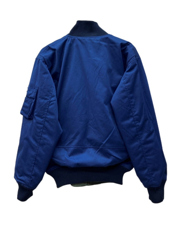 ミリタリー Military REVERSIBLE FLIGHT JACKET リバーシブル フライト ジャケット MA-1 JASDF SQUADRON PX品 ブルーインパルス 緑 サイズ 1 ジャケット 総柄 カーキ 104MT-1764