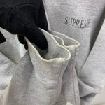 シュプリーム SUPREME 17AW Decline Hooded Sweatshirt カナダ製 パーカ グレー Sサイズ 201MT-4535