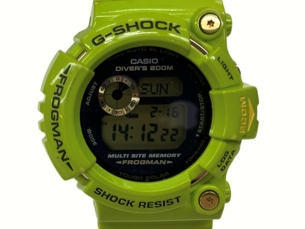 ジーショック G-SHOCK CASIO カシオ FROGMAN フロッグマン 雨蛙 耐衝撃構造 20気圧防水 2422 緑 GW-200F メンズ腕時計グリーン 104T-15