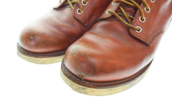 レッドウィング RED WING 8166 クラシック ラウンド ワークブーツ 茶 8166 メンズ靴 ブーツ ワーク ブラウン 7 1/2 25.5cm 103S-1121