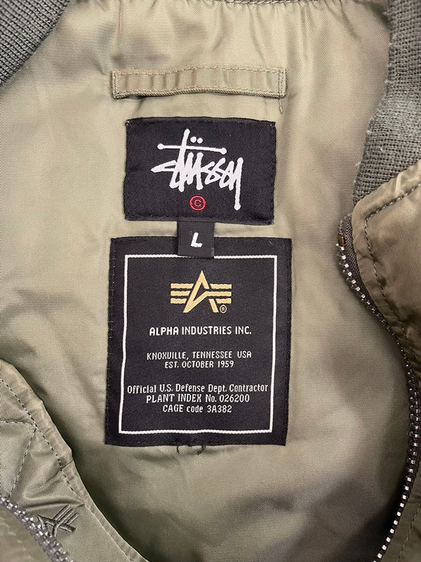 ステューシー STUSSY ×ALPHA×fragment design 25周年記念 MA-1
