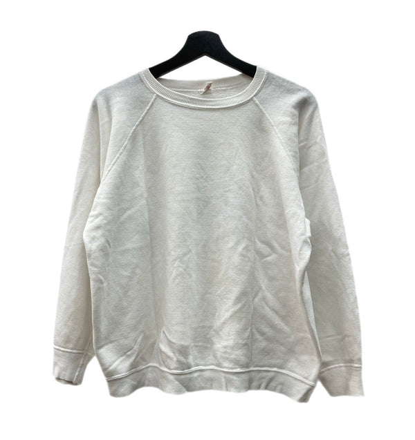 ヴィンテージ vintage 80s 80年代 ラグランスリーブ ヴィンスウェ バックプリント 白 スウェット プリント ホワイト XLサイズ 104MT-1724