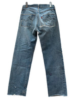 リーバイス Levi's 501 66前期 赤耳 70s 70年代 Vintage ヴィンテージ ジーンズ デニムパンツ ジーパン ボタン裏6 青 無地 デニム ブルー 104MB-183