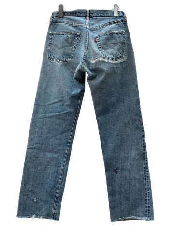 リーバイス Levi's 501 66前期 赤耳 70s 70年代 Vintage ヴィンテージ ジーンズ デニムパンツ ジーパン ボタン裏6 青 無地 デニム ブルー 104MB-183