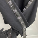 ヴェトモン VETEMENTS 18SS Tape Hoodie アシンメトリー パーカ ブラック Sサイズ 201MT-4023