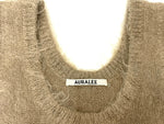 オーラリー AURALEE BRUSHED SUPER KID MOHAIR KNIT TANK A24AT06KM ベスト ベージュ 1 601LT-22