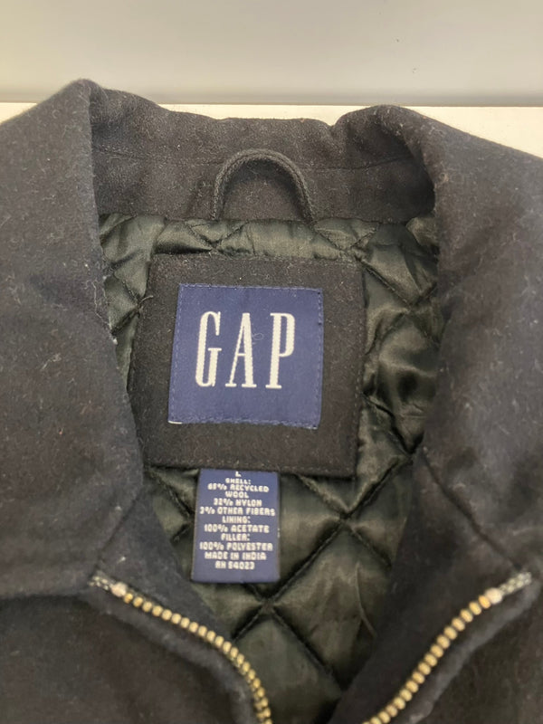ギャップ GAP 90's~00's 90年代~ OLD GAP 紺タグ ウール メルトン ブルゾン スウィングトップ ジャケット ブラック Lサイズ 101MT-4756