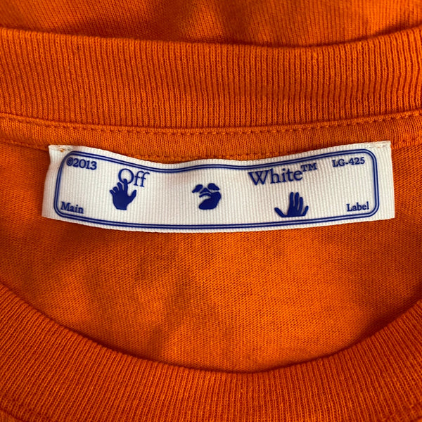 オフホワイト Off-White 21SS ピエロTee OMAA027F21JER015 Tシャツ オレンジ Mサイズ 201MT-4526