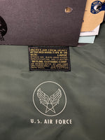 バズリクソンズ BUZZ RICKSON'S Ｎ-3B FLIGHT JACKET フライトジャケット AIR FORCE アウター ファー ミリタリー 緑 BR10991 ジャケット ロゴ カーキ Lサイズ 104MT-820