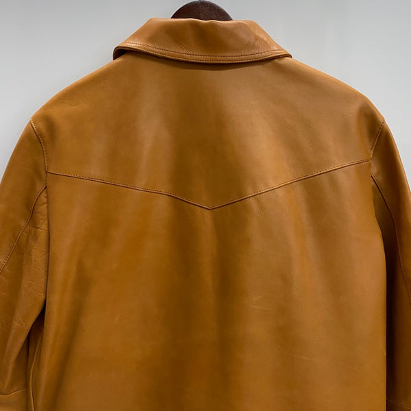 【曜日割引対象外】 ヌーディージーンズ Nudie Jeans Eddy レザージャケット 571615006 ジャケット ブラウン Sサイズ 201MT-3918 VB